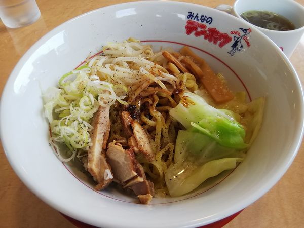 「【限定】油そば　※スープ付き」@テンホウ 松本渚店の写真