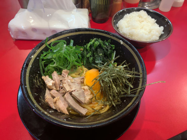 「油そば＋ライス」@家系ラーメン 王道 神道家の写真