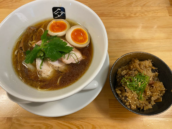 「特製鶏の中華そば+中華おこわ大」@中華そば 髙野の写真