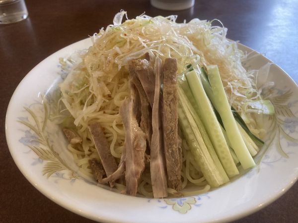 「冷やし葱ソバ　1000円」@鶏舎の写真