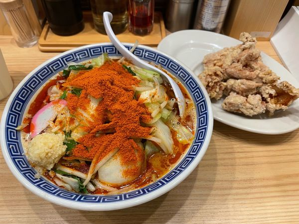 「辛激タンカラ(辛さ3)」@東京タンメン トナリ 西葛西店の写真