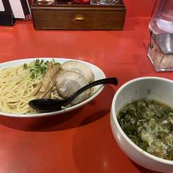 醤油つけ麺(中盛り、白めん)