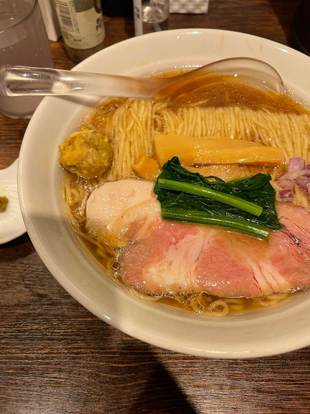 「貝出汁醤油そば 大盛」@貝出汁 中華そば 竹祥の写真