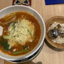 太陽のチーズラーメン+ちびリゾ