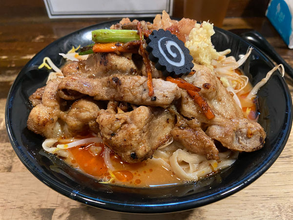 「ラーメン中」@旨辛味噌らーめん ぼんずの写真