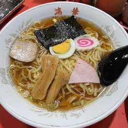 ラーメン350円、団子定食550円