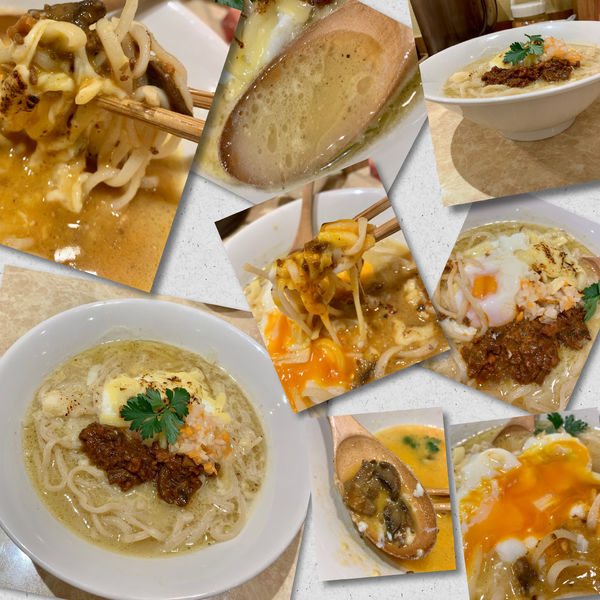 「【限定】日本一おいしいポタミートらぁ麺１200円」@鶏ポタラーメン THANK 大門店の写真