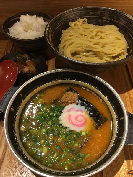 「めんたい煮込みつけ麺セット」@元祖めんたい煮こみつけ麺の写真