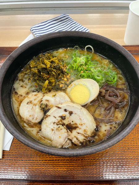 「阿蘇高菜ラーメン」@ラーメン くすのきの写真