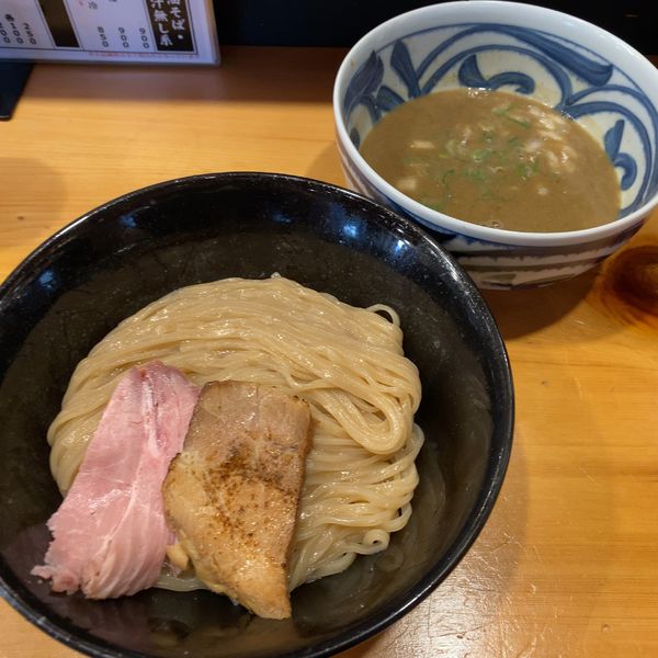 「濃厚煮干しつけ麺 900円」@志奈そば 田なか いすみ店の写真
