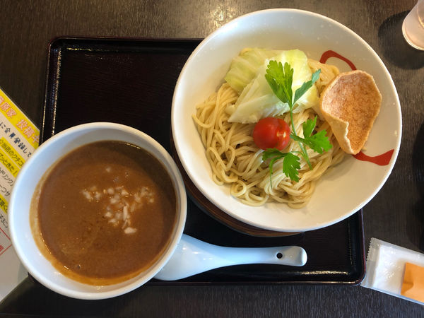 「海老つけ麺（醤油） 濃厚ストレートスープ」@らー麺 藤原家の写真