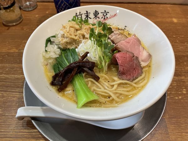 「塩ホタテそば」@竹末東京プレミアムの写真