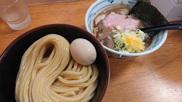 「つけ麺(中)350g ＋ラーパスで煮卵」@中華そば つけ麺 村岡屋の写真
