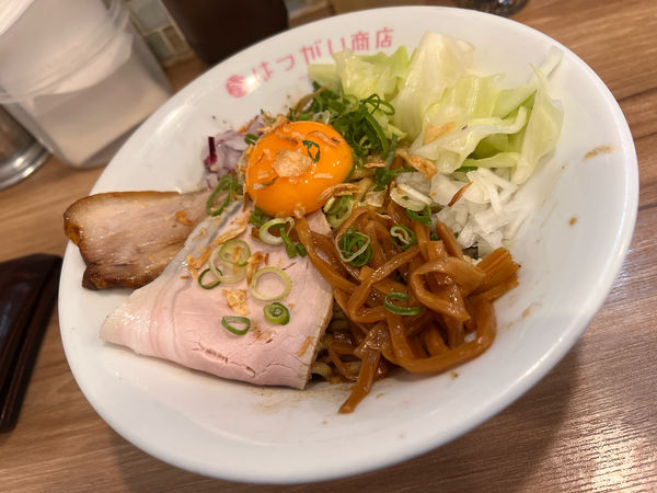 「【限定】ヤミつきマー油まぜ麺」@はつがい商店の写真