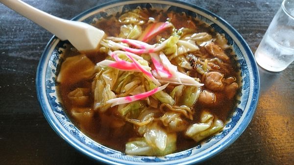 「スープ入り焼きそば(大盛)850円」@釜彦の写真