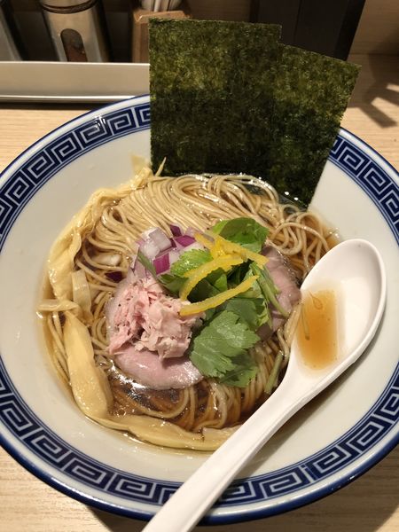 「あご煮干しそば930円」@中華そば 竹むらの写真