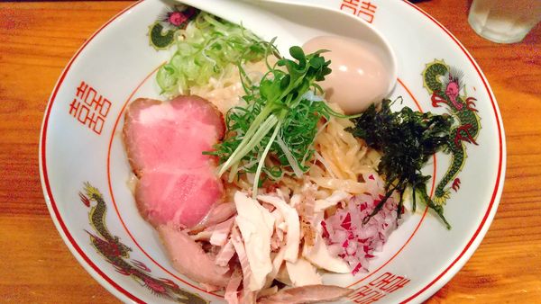 「シンハービール・小瓶＋まぜSOBA煮干し（￥500+800）」@麺処 源玄の写真