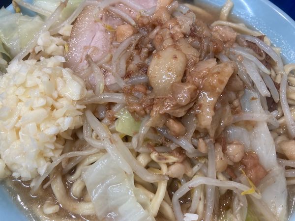 「ラーメン＋ヤサイ少な目＋ニンニク」@オリバーヌードルの写真