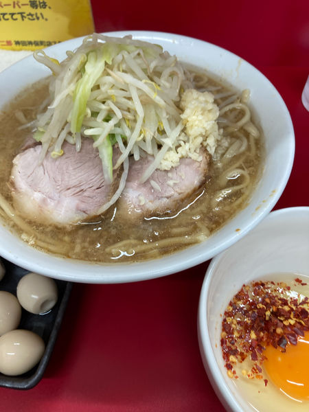 「小ラーメン　半分・固め・あぶら少なめ」@ラーメン二郎 神田神保町店の写真