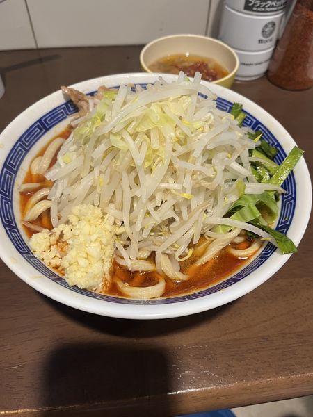 「辛いラーメン　少なめ」@ラーメン ゼンゼンの写真
