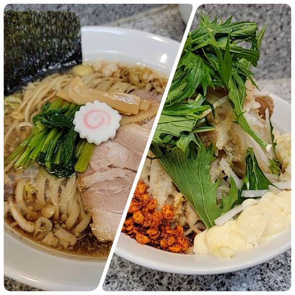 「冷やし中華＆生姜醤油オーション麺ver.」@麺屋 有希の写真