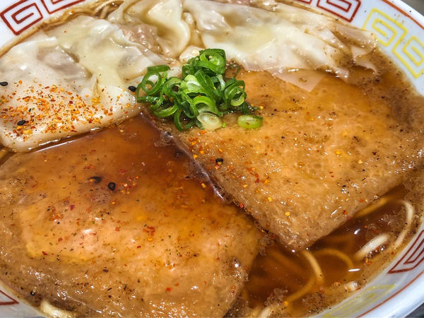 「パンダそば(ワンタントッピング)」@カドヤ食堂 阪神梅田店の写真