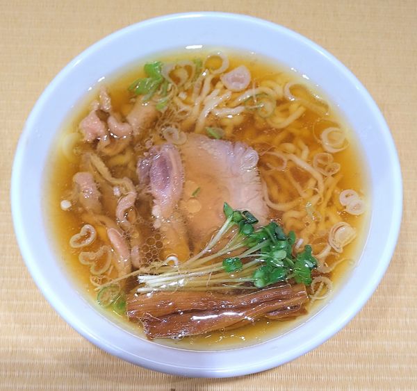 「親鶏中華そば＋かき揚げ小丼(桜海老と姫トウキビ)」@手打 親鶏中華そば 綾川の写真