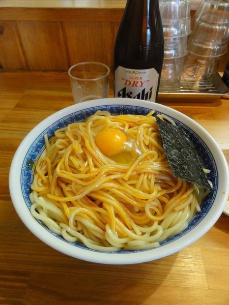 「冷やし油そばラー油中盛950円」@自家製中華そば としおかの写真