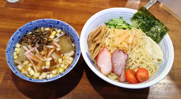 「冷やしワンタンつけそば(醤油)【限定】」@麺屋 悠の写真