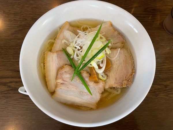 「イリコ塩　チャーシュー増」@手打ち麺 やす田の写真