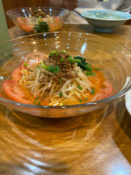 「冷やし坦々麺セット1,000円」@中国料理 日日紅の写真