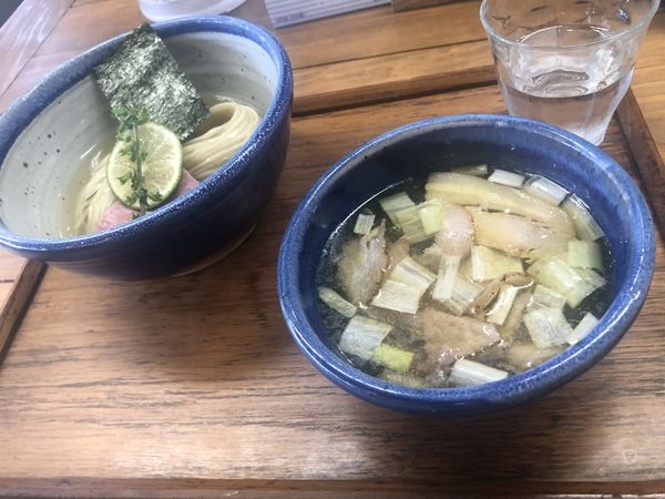 「昆布水つけ麺　醤油＋煮卵」@YOKOKURA STOREHOUSEの写真