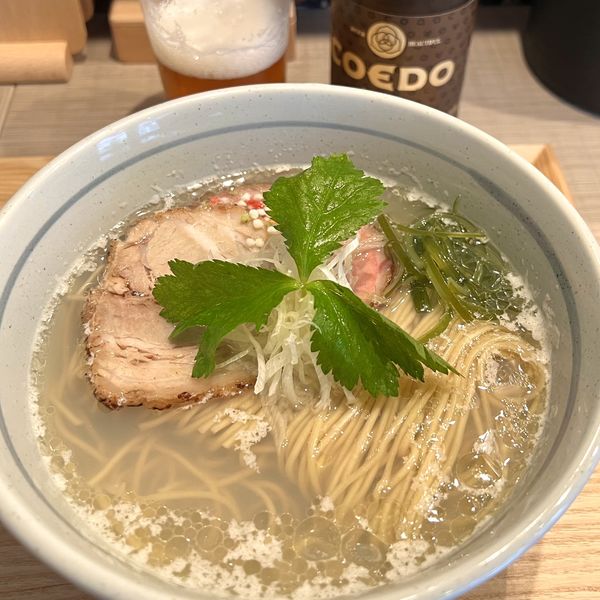 「貝塩グードル＋クラフトビール」@江戸麺 GOODLEの写真