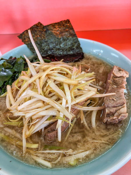 「背脂ラーメン+ネギW」@ラーメンショップ 石川店の写真