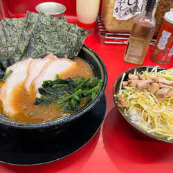 チャーシューメン(3枚)+のり+ネギ丼