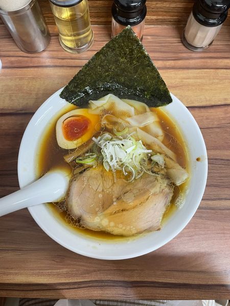 「醤油ラーメン」@郡山駅前ラーメン 角麺の写真