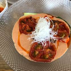 焼きトマト冷し担担麺