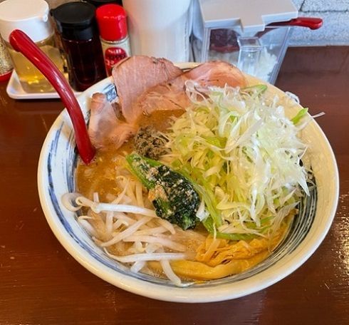 「ネギにぼしみそらーめん　1,000円。」@みそらーめんMEN-MAの写真