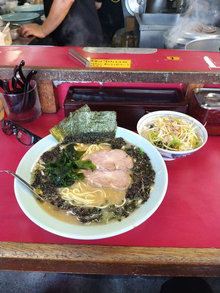「岩のりラーメンセット　1120円」@ラーメンショップ 大師店の写真