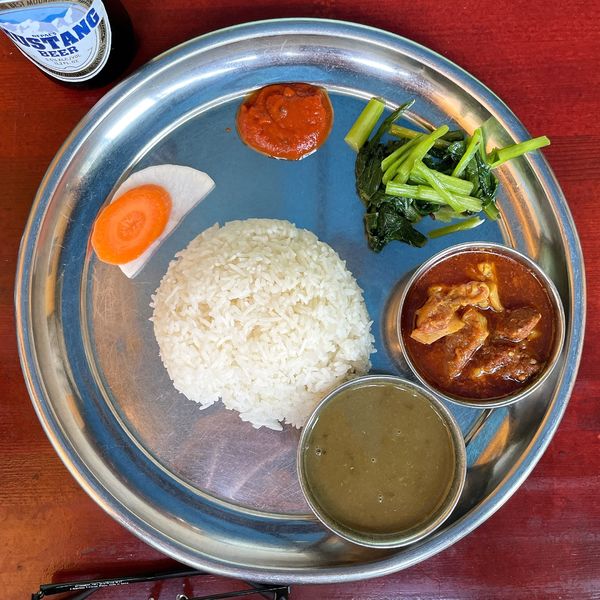 「カーナセット（ライスセット・マトンカレー）」@ルーフトップ ビアガーデン ヨコハマの写真