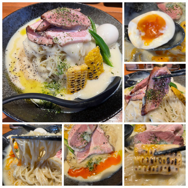 「【限定】ジャガイモの冷製スープ和えそば1100円大盛100円」@麺屋 真心の写真