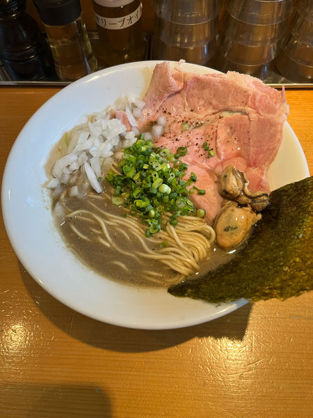 「濃厚牡蠣煮干そば 1,000円」@麺屋 まほろ芭の写真