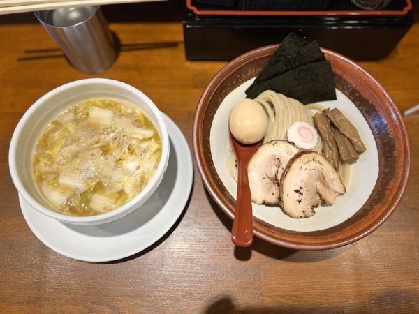 「限定『特製次男の和風つけ麺』1100円」@長男、ほそのたかしの写真