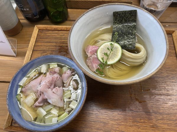 「昆布水つけめん 塩 ちょい肉増し」@YOKOKURA STOREHOUSEの写真