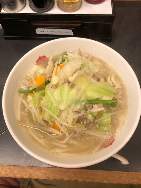 「野菜たっぷりタンメン 大盛り　600円」@日高屋 人形町店の写真