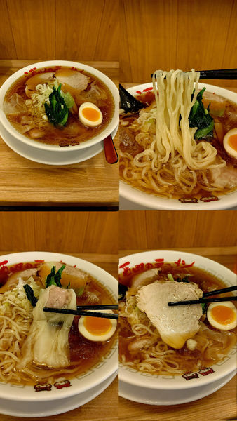 「夏期限定『冷しワンタンメン(¥980)』」@ワンタンメンの満月 三鷹店の写真