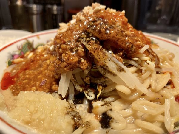 「【期間限定】冷やし坦々まぜそば ＋ 追い飯」@つけめんTETSU 三鷹店の写真