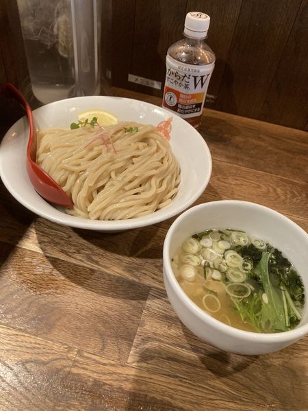 「鯛だし塩つけ麺・大（クーポン利用）」@つけ麺専門店 三田製麺所 北新地店の写真