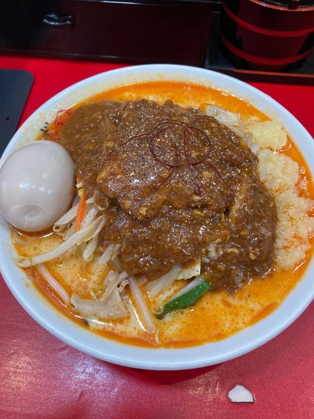 「麻辣タンメン」@濃厚タンメン かめしげの写真