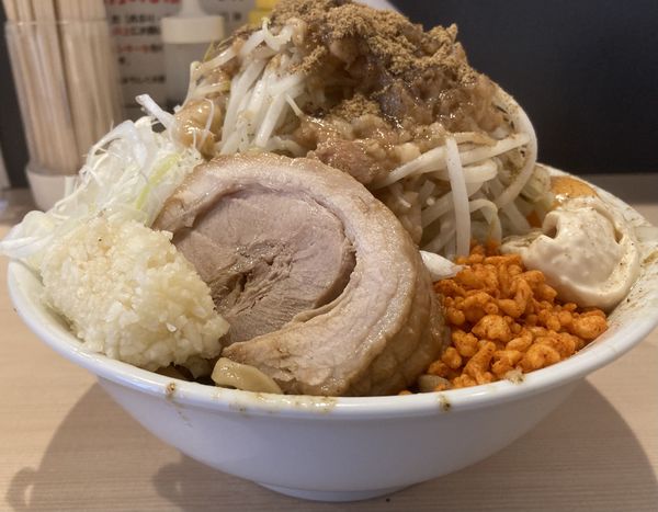 「まぜそば大　1000円」@鷹の目 蒲田店の写真